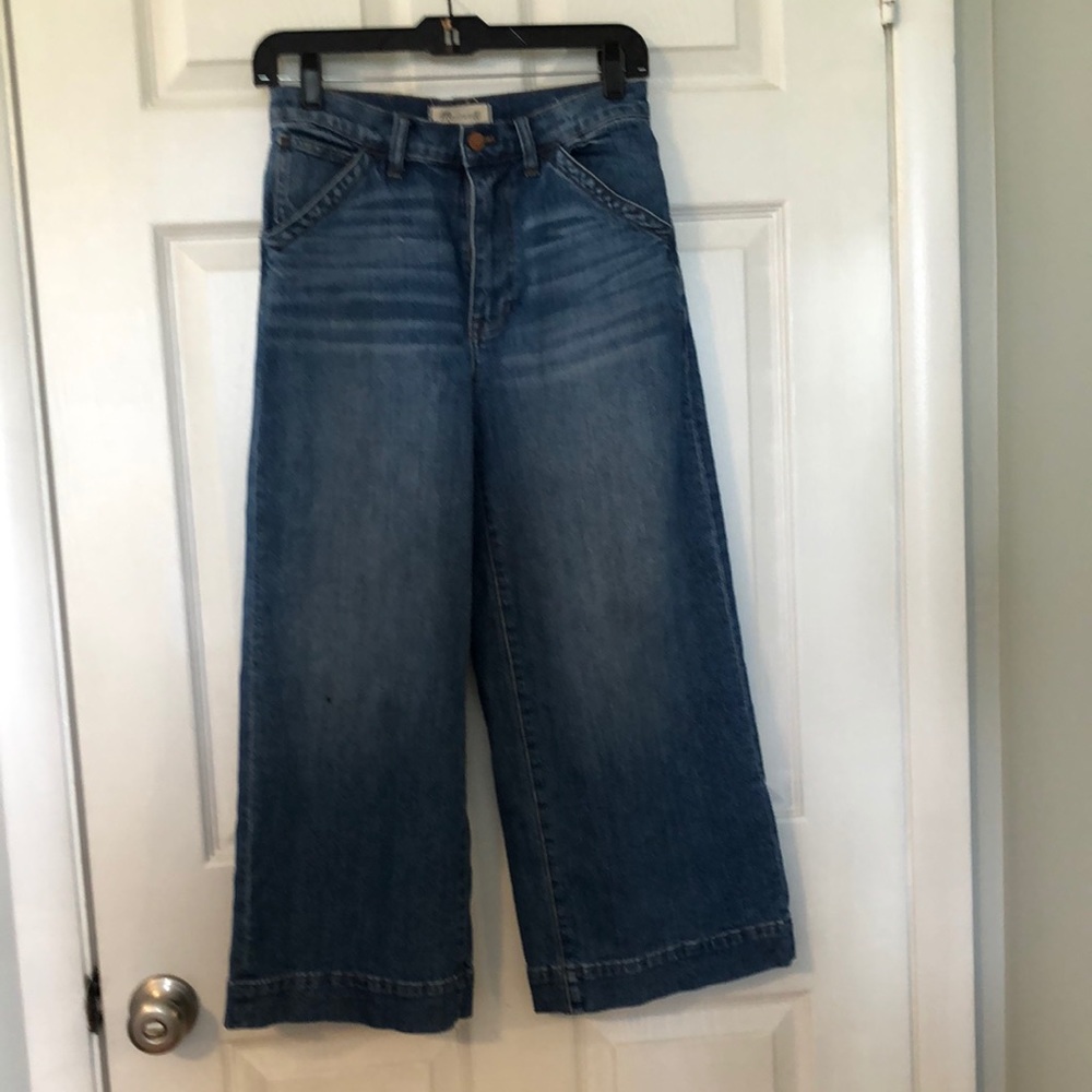 Madewell wide leg crop jeans